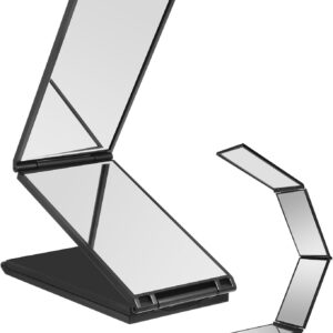 4-Panel Foldable Handheld Haircutting Mirror